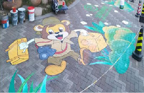 开化夏季画地面彩绘会遇到的问题