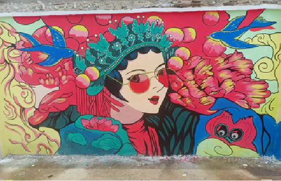 开化墙体彩绘-网红墙