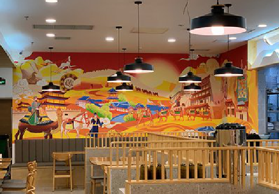 开化商业空间彩绘介绍。