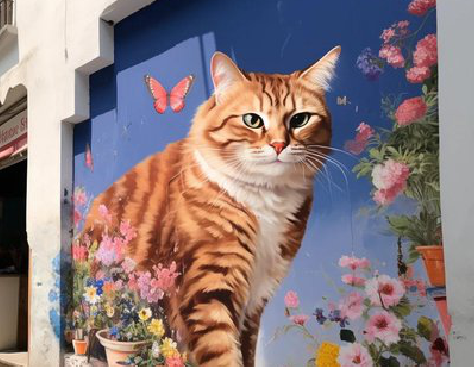 开化自己绘制有个性的手绘墙