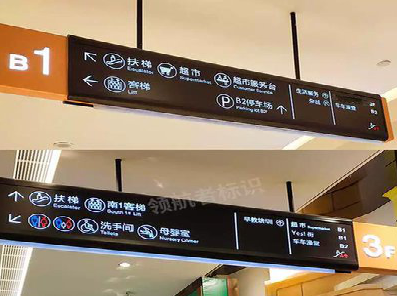 开化如何通过商场标识牌引导客流分布？